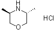 structure of CAS# 1542268-31-4, (3R,5R)-3,5-Dimethylmorpholine Hydrochloride