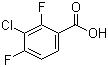 structure of CAS# 154257-75-7, 3-氯-2,4-二氟苯甲酸