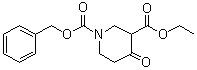 structure of CAS# 154548-45-5, 1-苄氧羰基-4-氧代-3-哌啶羧酸乙酯