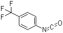 CAS # 1548-13-6, 4-(Trifluoromethyl)phenyl isocyanate, 1-Isocyanato-4-(trifluoromethyl)benzene, Trifluoro-p-tolyl isocyanate, p-Trifluoromethylphenyl isocyanate