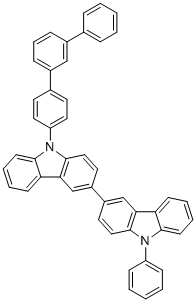 structure of CAS# 1548581-40-3, 9-([1,1':3',1''-三联苯]-4-基)-9'-苯基-9H,9'H-3,3'-联咔唑