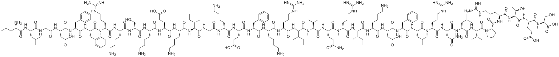 structure of CAS# 154947-66-7, Cathelicidin LL 37 (human)