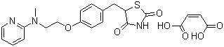 structure of CAS# 155141-29-0, 马来酸罗格列酮
