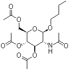 CAS 登录号：155197-37-8, 丁基 2-(乙酰氨基)-2-脱氧-beta-D-吡喃葡萄糖苷 3,4,6-三乙酸酯
