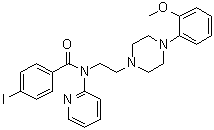CAS 登录号：155204-23-2, 4-碘-N-[2-[4-(2-甲氧基苯基)-1-哌嗪基]乙基]-N-2-吡啶基苯甲酰胺