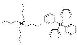 CAS # 15522-59-5, N,N,N-Tributyl-1-Butanaminium tetraphenylborate(1-), Tetrabutylammonium tetraphenylborate, Borate(1-) tetraphenyl-N,N,N-tributyl-1-butanaminium