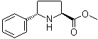 structure of CAS# 155343-63-8, (5S)-5-苯基-L-脯氨酸甲酯