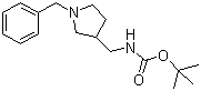 structure of CAS# 155497-10-2, (1-苄基吡咯烷-3-基甲基)氨基甲酸叔丁酯