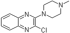 structure of CAS# 155584-74-0, 2-氯-3-(4-甲基-1-哌嗪基)喹喔啉
