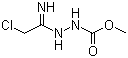 structure of CAS# 155742-64-6, 2-(2-Chloro-1-iminoethyl)hydrazinecarboxylic acid methyl ester
