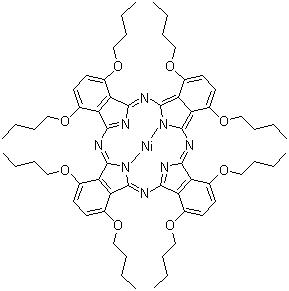 structure of CAS# 155773-71-0, 1,4,8,11,15,18,22,25-八丁氧基-29H,31H-酞菁镍