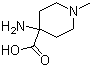 structure of CAS# 15580-66-2, 4-Amino-1-methylpiperidine-4-carboxylic acid