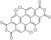 structure of CAS# 156028-26-1, 1,6,7,12-四氯-3,4,9,10-苝四甲酸二酐
