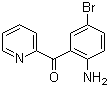 structure of CAS# 1563-56-0, 2-Amino-5-bromophenyl-2-pyridylmethanone