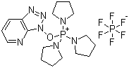 CAS # 156311-83-0, (3-Hydroxy-3H-1,2,3-triazolo[4,5-b]pyridinato-O)tri-1-pyrrolidinylphosphonium hexafluorophosphate, PyAOP