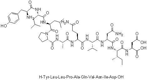 CAS # 156707-52-7, Hippocampal neurotrophic factor, N-[N-[N2-[N-[N2-[N-[1-[N-(N-L-Tyrosyl-L-leucyl)-L-leucyl]-L-prolyl]-L-alanyl]-L-glutaminyl]-L-valyl]-L-asparaginyl]-L-isoleucyl]-L-aspartic acid