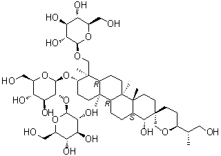 CAS 登录号：156791-82-1, 凤仙萜四醇苷 A
