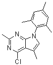 CAS # 157286-81-2, 4-Chloro-2,5-dimethyl-7-(2,4,6-trimethylphenyl)-7H-pyrrolo[2,3-d]pyrimidine