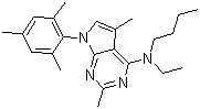 CAS # 157286-86-7, CP 154526, N-Butyl-N-ethyl-2,5-dimethyl-7-(2,4,6-trimethylphenyl)-7H-pyrrolo[2,3-d]pyrimidin-4-amine
