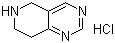 structure of CAS# 157327-49-6, 5,6,7,8-四氢吡啶并[4,3-d]嘧啶盐酸盐