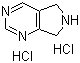 structure of CAS# 157327-51-0, 6,7-二氢-5H-吡咯并[3,4-d]嘧啶二盐酸盐
