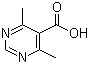 structure of CAS# 157335-93-8, 4,6-二甲基嘧啶-5-甲酸
