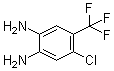 CAS # 157590-59-5, 3,4-Diamino-6-chlorobenzotrifluoride, 4-Chloro-5-(trifluoromethyl)-1,2-benzenediamine, 5-Chloro-4-(trifluoromethyl)benzene-1,2-diamine