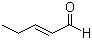 structure of CAS# 1576-87-0, trans-2-Pentenal