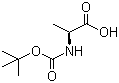 structure of CAS# 15761-38-3, N-叔丁氧羰基-L-丙氨酸