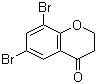 structure of CAS# 15773-96-3, 6,8-Dibromo-2,3-dihydrochromen-4-one