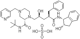 structure of CAS# 157810-81-6, 硫酸茚地那韦