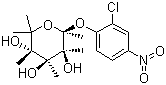 structure of CAS# 157843-41-9, 2-Chloro-4-nitrophenyl-alpha-L-fucopyranoside