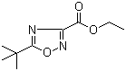 structure of CAS# 158154-63-3, 5-(tert-Butyl)-1,2,4-oxadiazole-3-carboxylic acid ethyl ester