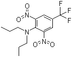 CAS # 1582-09-8, Trifluralin, 2,6-Dinitro-N,N-dipropyl-4-(trifluoromethyl)-benzamine, 4-(Di-n-propylamino)-3,5-dinitro-1-trifluoromethylbenzene, alpha,alpha,alpha-Trifluoro-2,6-dinitro-N,N-dipropyl-p-toluidine, Agreflan 24, Elancolan, L-36352, Treflam, Treflan, Trifurex, Trilin 4EC