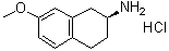 CAS # 158223-16-6, (2S)-2-Amino-7-methoxy-1,2,3,4-tetrahydronaphthalene hydrochloride, (S)-7-Methoxy-2-aminotetralin hydrochloride