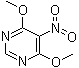structure of CAS# 15846-14-7, 4,6-二甲氧基-5-硝基嘧啶