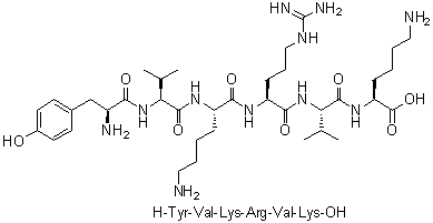 CAS # 158475-15-1, L-Tyrosyl-L-valyl-L-lysyl-L-arginyl-L-valyl-L-lysine