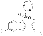 CAS 登录号：158561-88-7, 5-氯-1-(苯磺酰基)-1H-吲哚-2-羧酸乙酯