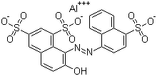CAS # 15876-47-8, Ponceau 4R Lake, [7-Hydroxy-8-[(4-sulpho-1-naphthyl)azo]naphthalene-1,3-disulphonato(3-)]aluminium