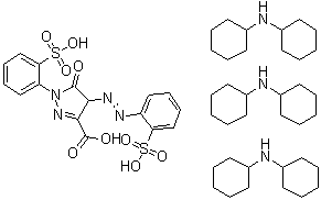 CAS # 15876-56-9, C.I. Solvent Yellow 15, C.I. 19120 dicyclohexylamine salt, C.I. 19120:1, C.I. Solvent Yellow 15, Solvent Yellow 15, Zapon Fast Yellow CGG