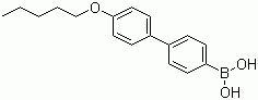 structure of CAS# 158937-25-8, 4-戊氧基联苯硼酸