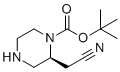 structure of CAS# 1589565-36-5, 叔-丁基(2S)-2-(氰基甲基)哌嗪-1-羧酸酯