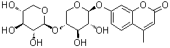 CAS # 158962-91-5, 4-Methyl-7-[(4-O-beta-D-xylopyranosyl-beta-D-xylopyranosyl)oxy]-2H-1-benzopyran-2-one