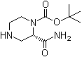 CAS # 159485-29-7, (S)-2-(Aminocarbonyl)-1-piperazinecarboxylic acid 1,1-dimethylethyl ester