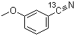 CAS # 159528-75-3, 3-Methoxybenzonitrile-cyano-13C