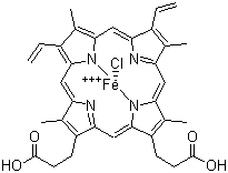 structure of CAS# 16009-13-5, 血晶素