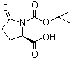 structure of CAS# 160347-90-0, N-Boc-D-pyroglutamic acid