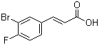 structure of CAS# 160434-49-1, 3-溴-4-氟肉桂酸