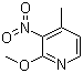 structure of CAS# 160590-36-3, 2-甲氧基-3-硝基-4-甲基吡啶