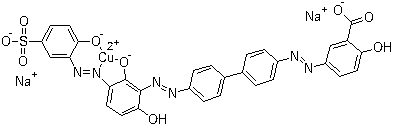 CAS # 16071-86-6, Direct Brown 95, Durazol Brown BR, Durofast Brown BRL, Eliamina Light Brown BRL, Enianil Light Brown BRL, Fastolite Brown BRL, Fastusol Brown LBRSA, Fastusol Brown LBRSN, Fenaluz Brown BRL, Helion Brown BRSL, Hispaluz Brown BRL, KCA Light Fast Brown BR, Kayarus Supra Brown BRS, Paranol Fast Brown BRL, Peeramine Fast Brown BRL, Pontamine Fast Brown BRL, [Dihydrogen 5-[[4'-[[2,6-dihydroxy-3-[(2-hydroxy-5-sulfophenyl)azo]phenyl]azo]-4-biphenylyl]azo]salicylato(2-)]copper disodium salt